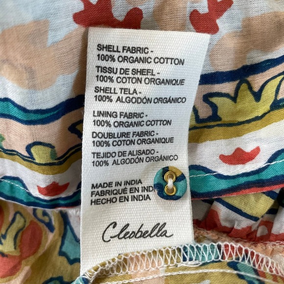 Cleobella Magdalena Mini Dress Las Palmas Sz Medium Paisley Boho Balloon Sleeve - Picture 9 of 11